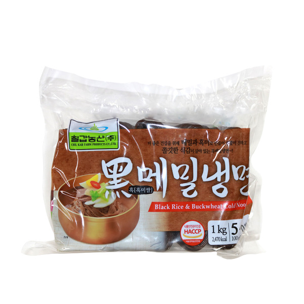 국내산 검은쌀 흑(黑)메밀냉면사리1kg