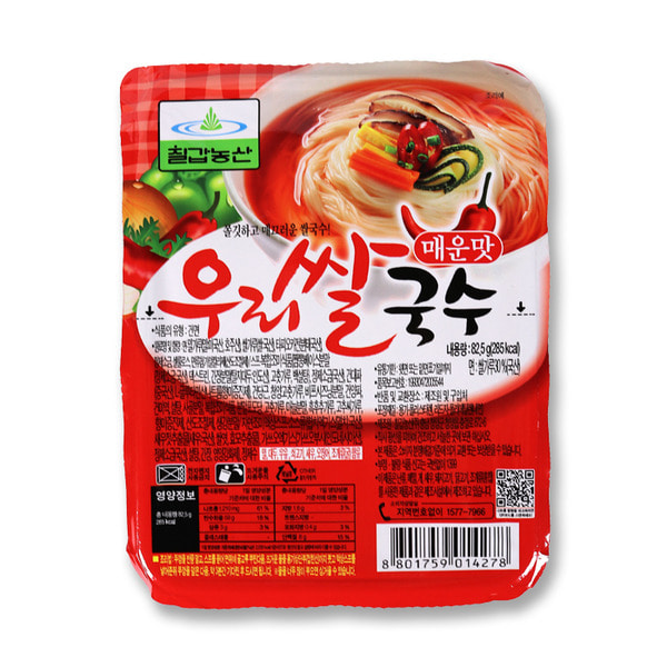 [무료배송] 우리쌀국수(용기,매운맛)18개 1박스